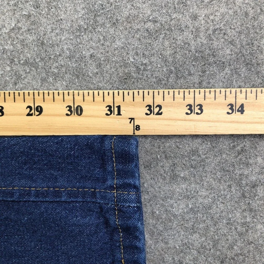 Wrangler Jeans Mens 34x32 Blue Medium Wash Regular Straight Denim 47MWZ - Picture 11 of 11
